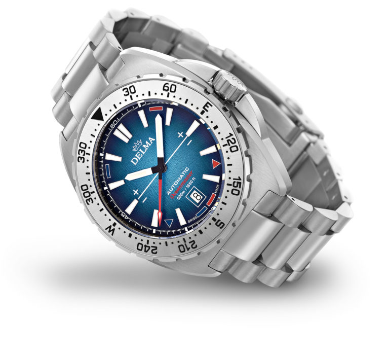 DELMA Oceanmaster Antarctica, nautical watch with unidirectional nautical bezel