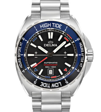 Delma Oceanmaster Tide Automatic Watch with tide bezel, tactical planner and points of sail indicators